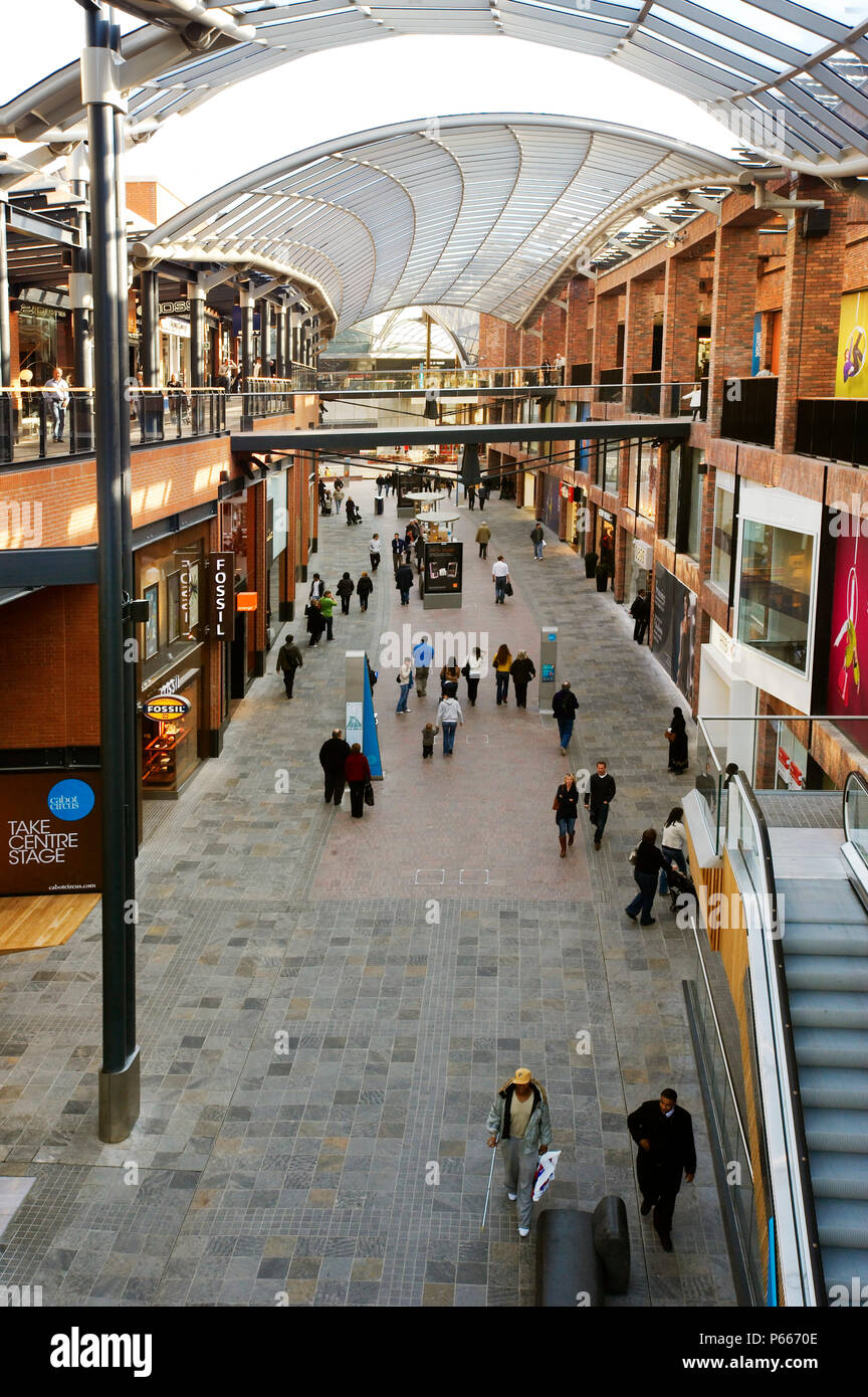 Le centre commercial Cabot Circus, Bristol, Royaume-Uni, 2008 Banque D'Images