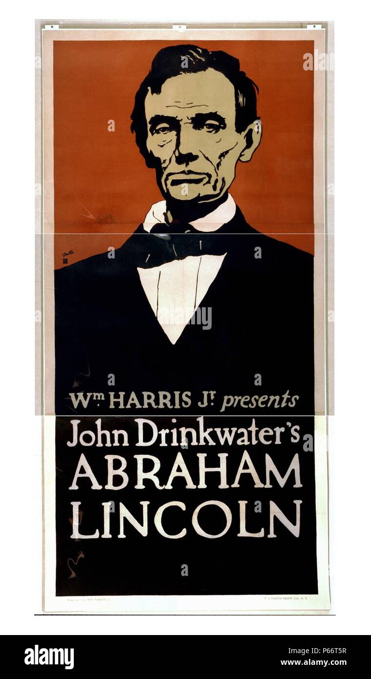 Wm. Harris, Jr. présente John Drinkwater's Abraham Lincoln 1900 Banque D'Images