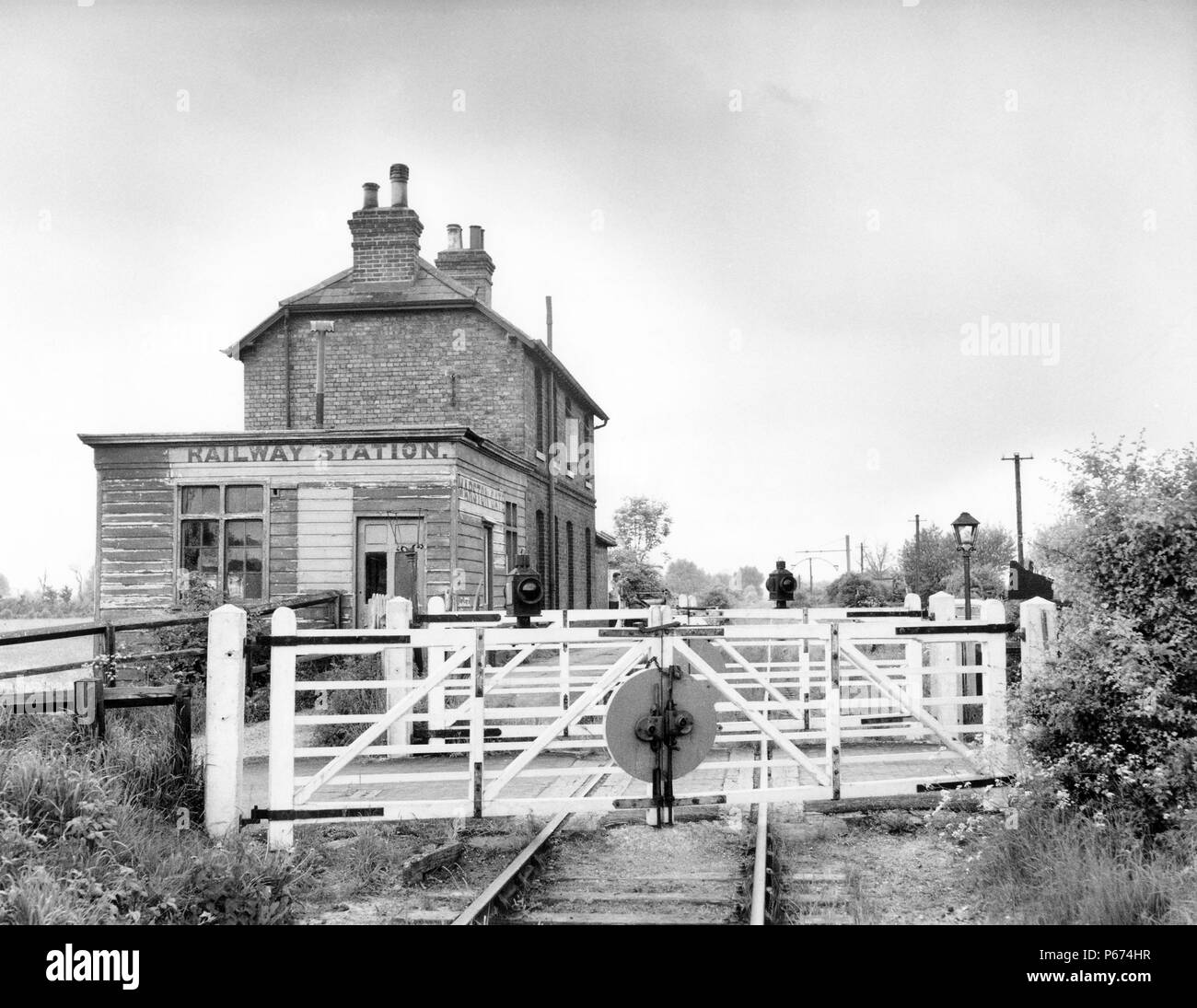 LNWR. Marston Gate. Une première branche de l'Londres et Birmingham Railway. A couru de Cheddington à Aylesbury en donnant cette ville son premier chemin de fer à qui Banque D'Images