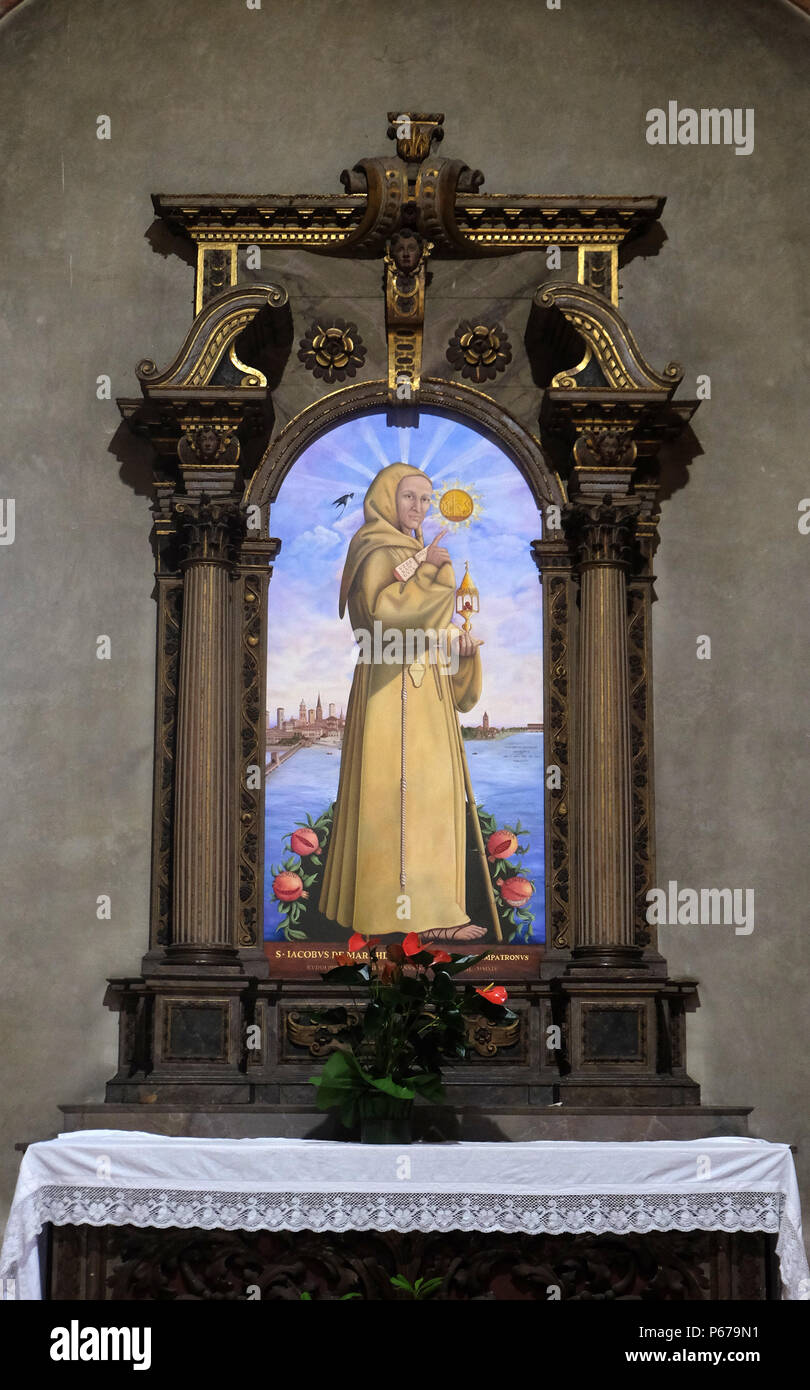 Saint James des Marches autel dans l'église Saint François à Mantoue, Italie Banque D'Images