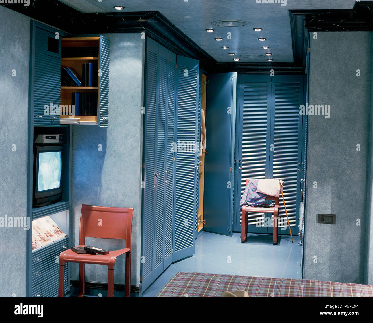 Vue d'une chambre meublé Banque D'Images