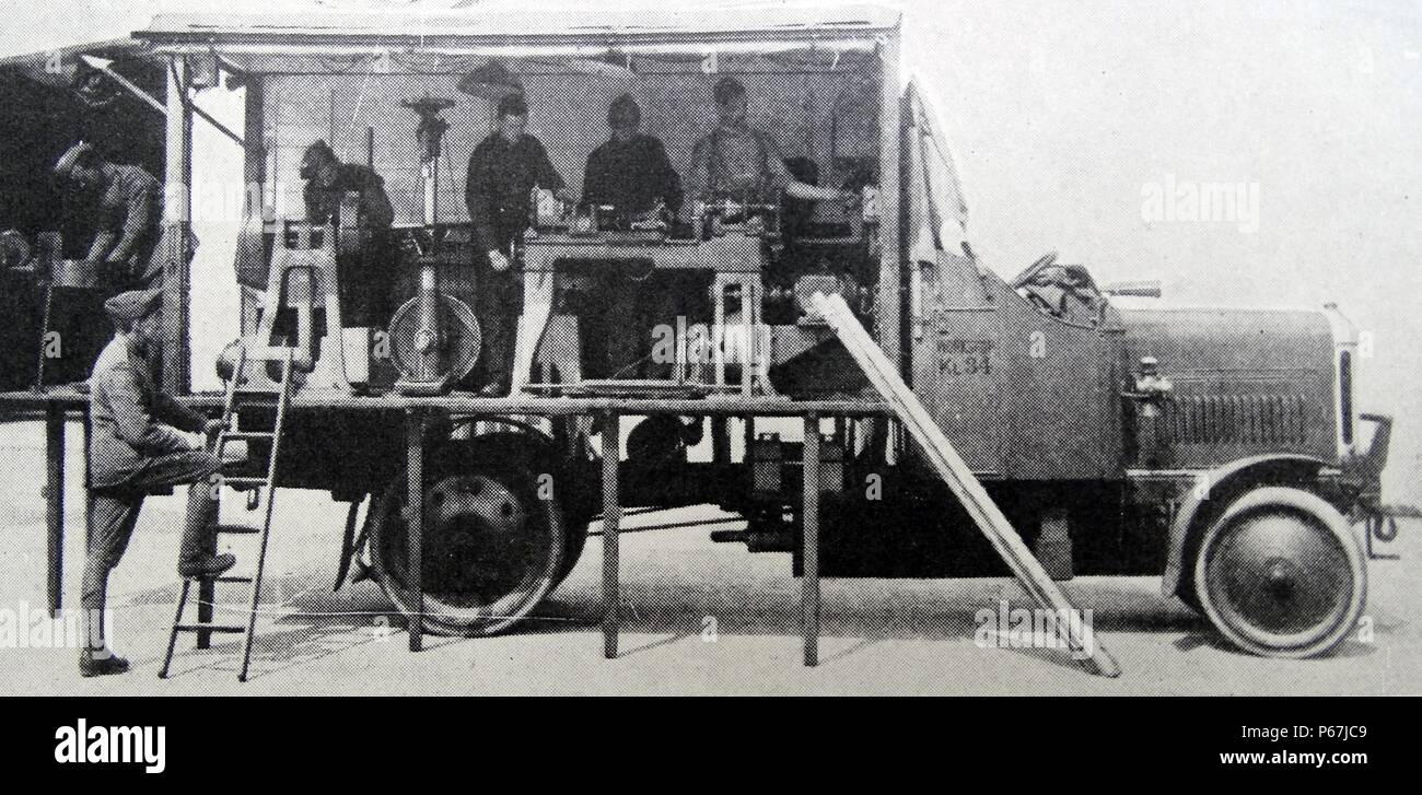 Corps de génie de l'armée britannique pendant la seconde guerre mondiale, l'unité mobile l'un 1917 Banque D'Images