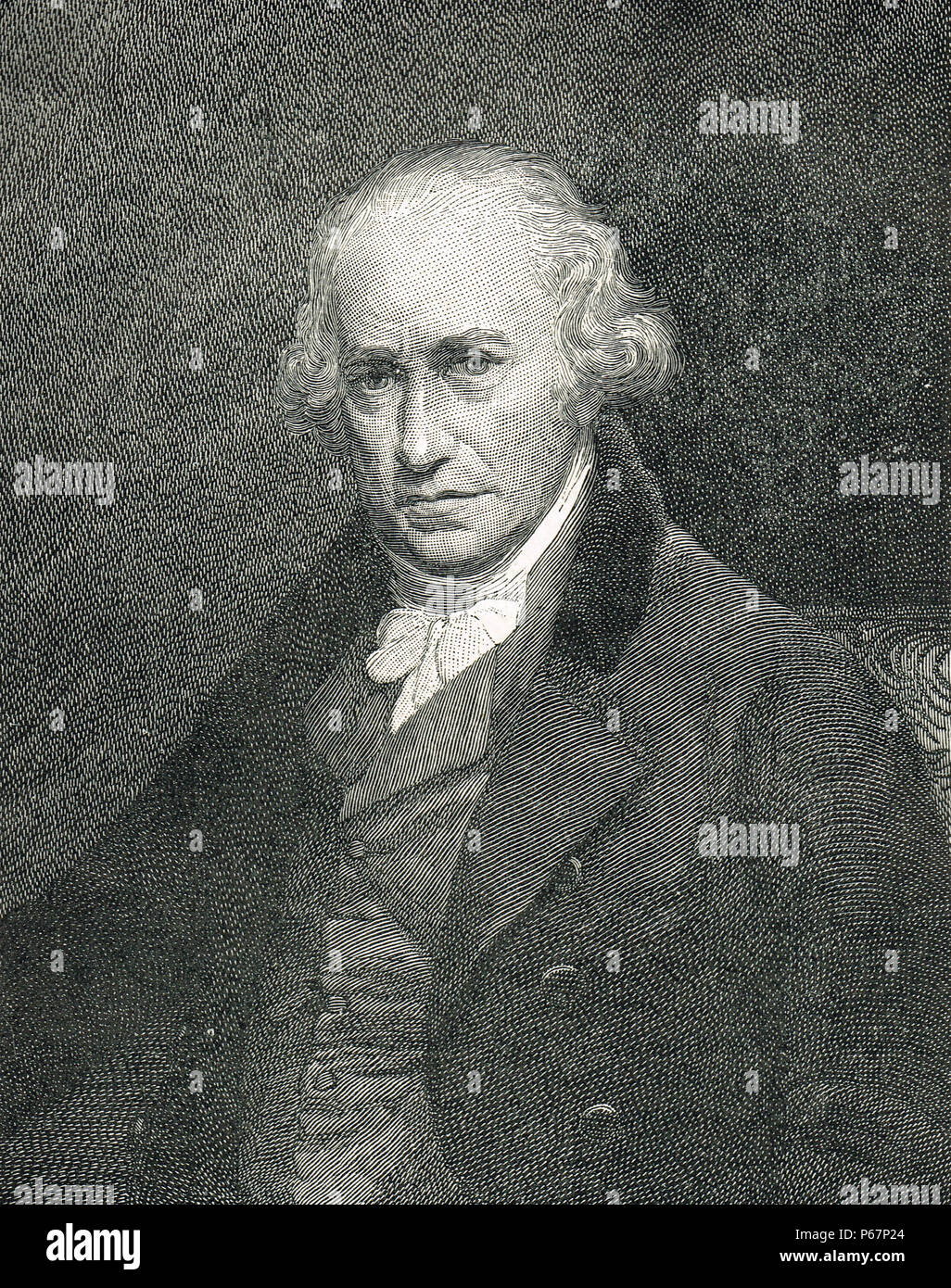 James Watt, l'inventeur écossais, ingénieur mécanicien, et chimiste Banque D'Images