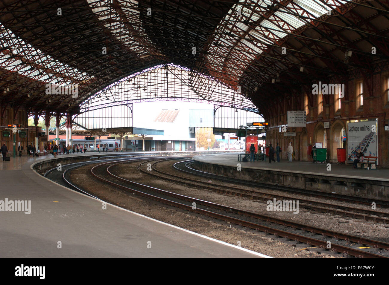 La Great Western Railway. La gare Temple Meads de Bristol. Octobre 2004. Banque D'Images