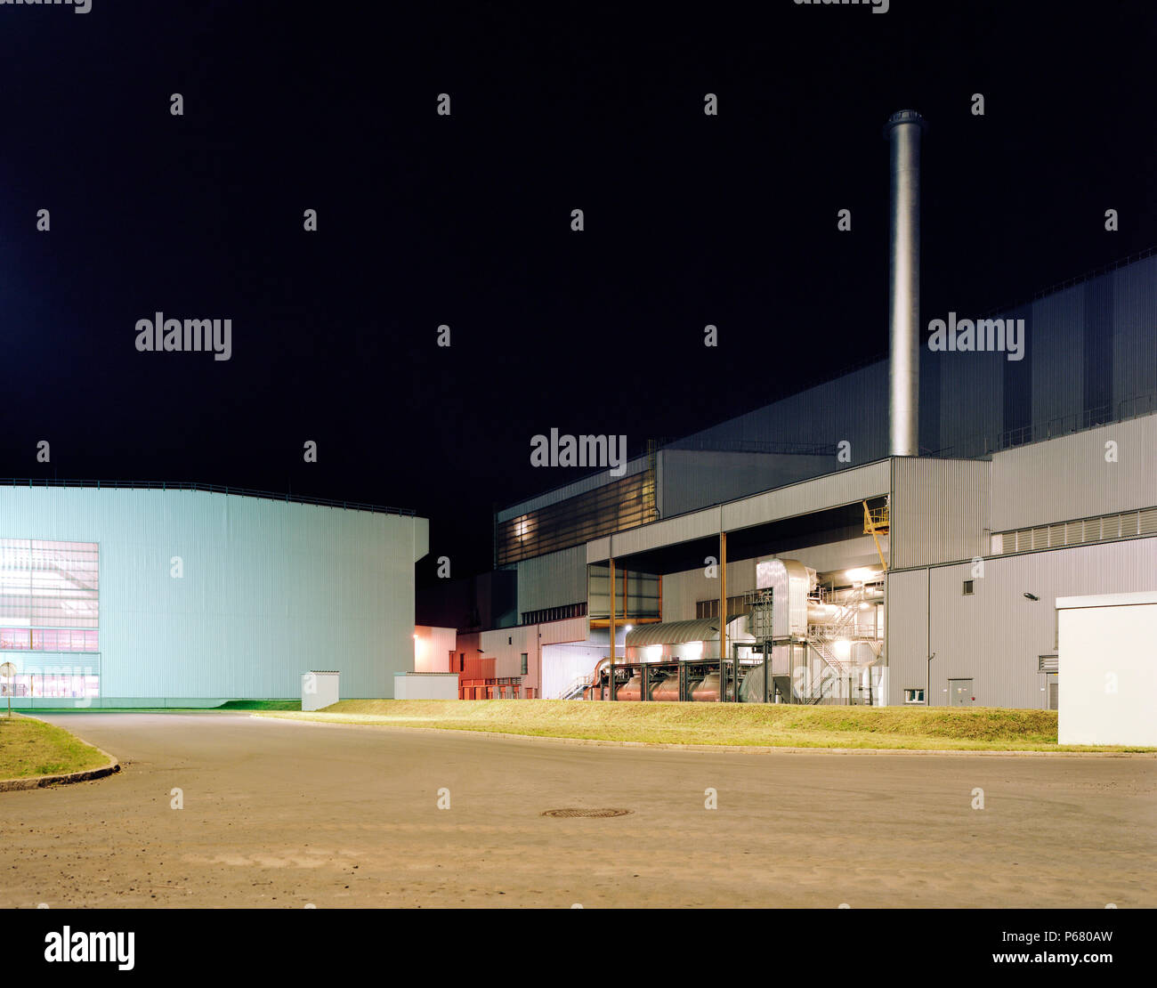 Usine sidérurgique Voest Alpine. Voestalpine AG est une société internationale basée en acier à Linz, Autriche. La société est active dans l'acier, l'automobile, liaisons ferroviaires Banque D'Images