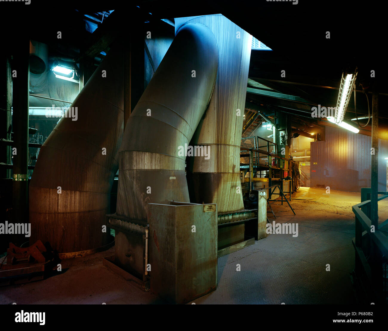 Usine sidérurgique Voest Alpine. Voestalpine AG est une société internationale basée en acier à Linz, Autriche. La société est active dans l'acier, l'automobile, liaisons ferroviaires Banque D'Images