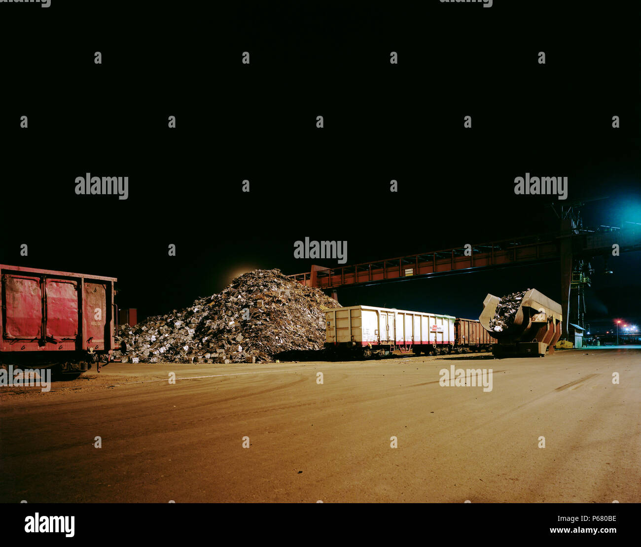 Usine sidérurgique Voest Alpine. Voestalpine AG est une société internationale basée en acier à Linz, Autriche. La société est active dans l'acier, l'automobile, liaisons ferroviaires Banque D'Images