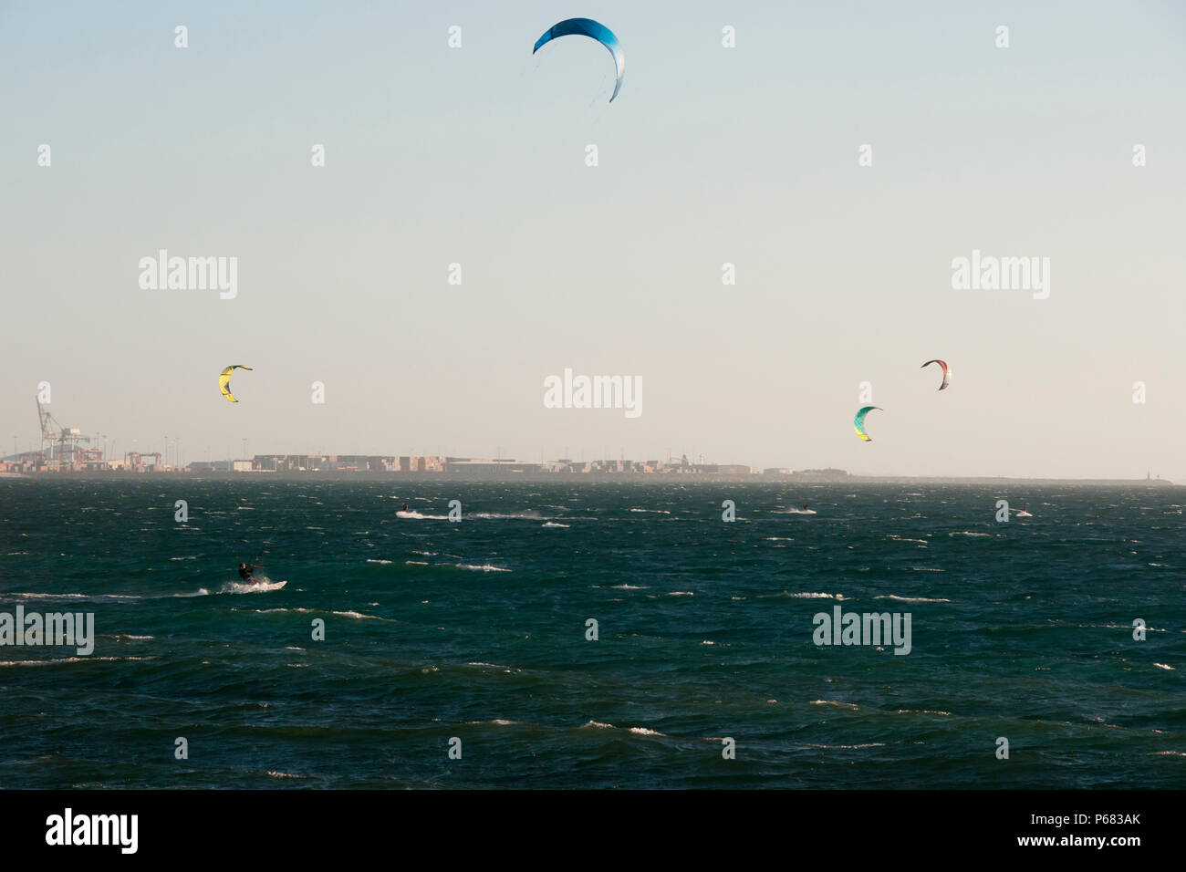 Le kite surf en Australie Banque D'Images