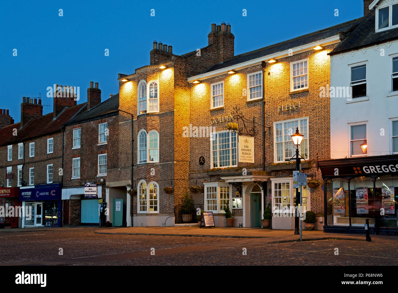 La Toison d'or Hotel, dans Thirsk, North Yorkshire, Angleterre Royaume-uni Banque D'Images