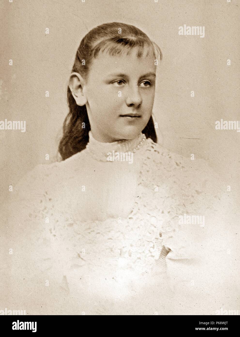 Wilhelmina (31 août 1880 - 28 novembre 1962) âgée de 12 ans. Plus tard, la reine du Royaume des Pays-Bas de 1890 à 1948. Elle régna pendant près de 58 ans Banque D'Images