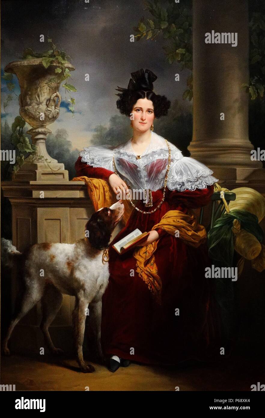 Portrait de Alida Christina Assink. Peint par Jane Adam Kruseman (1804-1862). Datée 1833 Banque D'Images