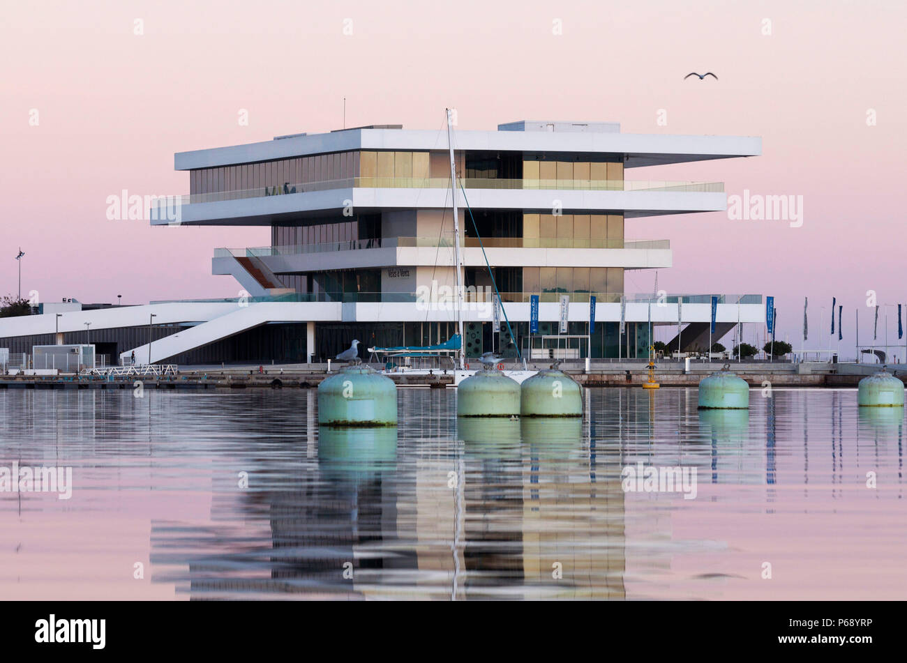 24 novembre 2009 - Valence, Espagne - le bâtiment Veles e Vents, conçu par David Chipperfield Architects et achevé en 2006. Il a gagné la feuille awar Banque D'Images