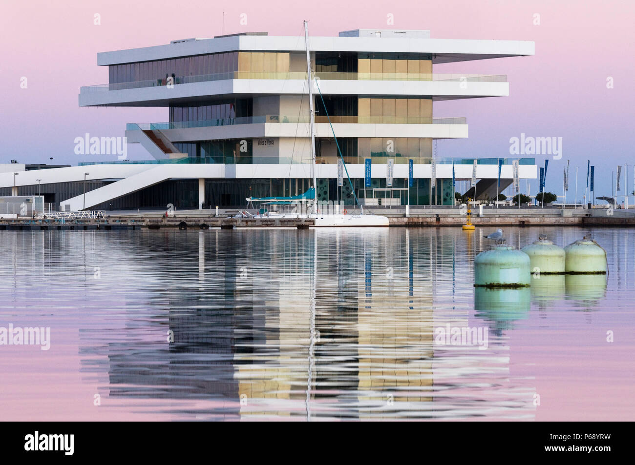 24 novembre 2009 - Valence, Espagne - le bâtiment Veles e Vents, conçu par David Chipperfield Architects et achevé en 2006. Il a gagné la feuille awar Banque D'Images