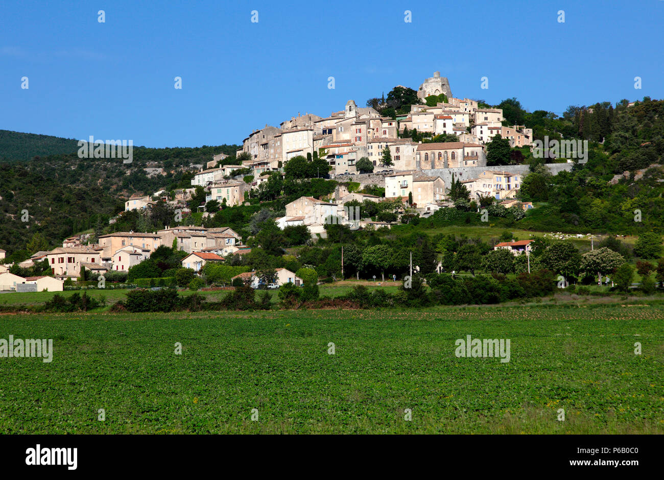 France, Provence Alpes Cote d'Azur, Alpes de Haute Provence (04), Simiane la Rotonde Banque D'Images