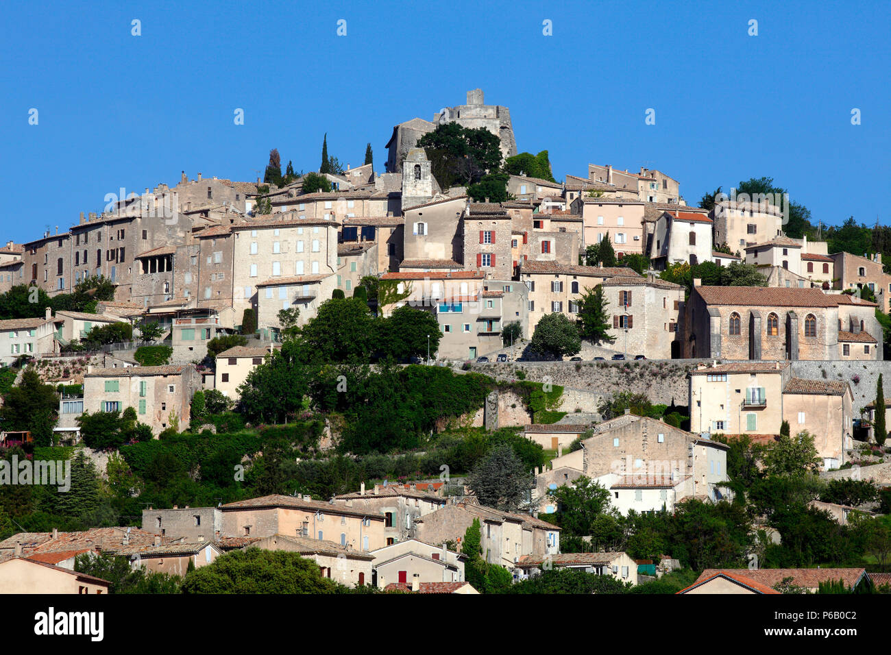 France, Provence Alpes Cote d'Azur, Alpes de Haute Provence (04), Simiane la Rotonde Banque D'Images