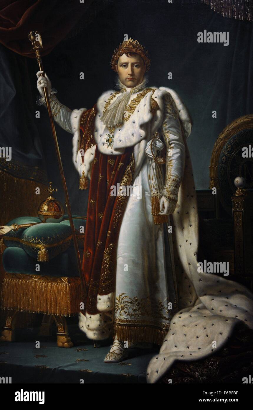 Atelier de François Gérard (1770-1837). Le peintre français. Portrait de l'empereur Napoléon Ier (1769-1821), 1805-1815. Rijksmuseum. Amsterdam. La Hollande. Banque D'Images