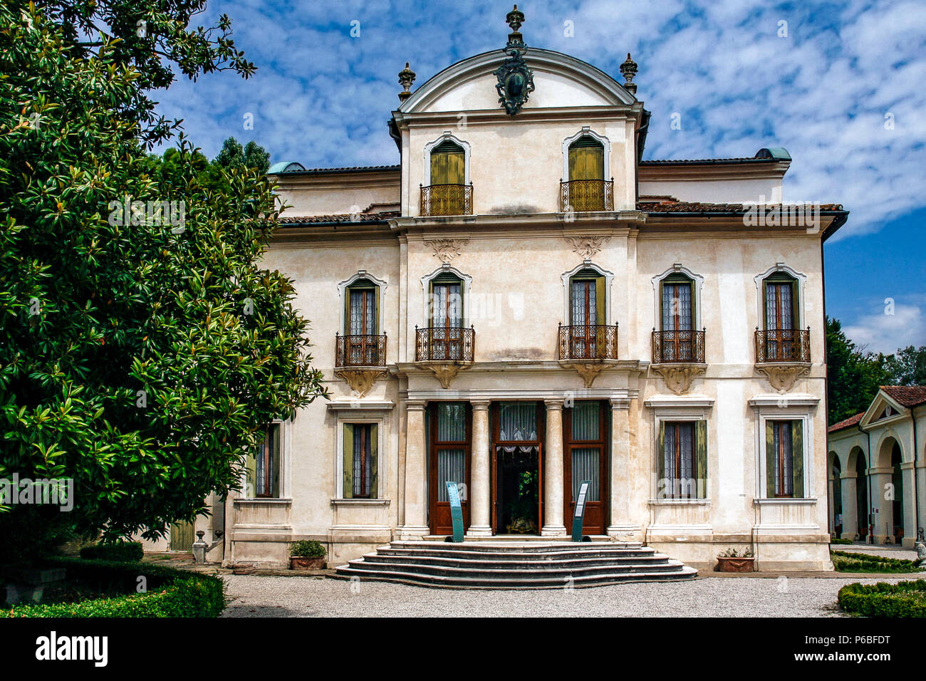 Italie Vénétie Riviera del Brenta Mira - la façade Banque D'Images