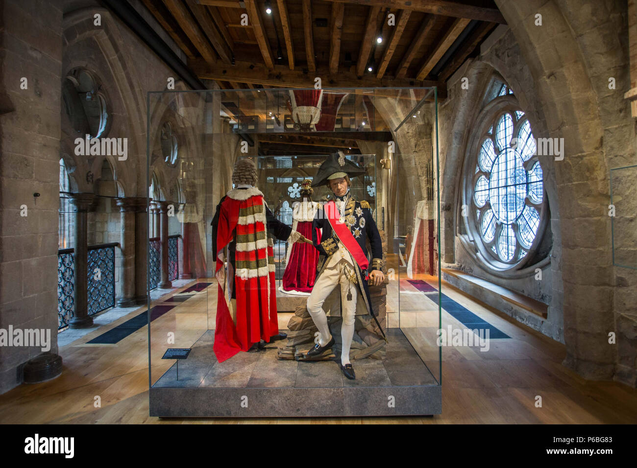 Les galeries du Jubilé de diamant de la Reine, un nouveau musée à l'abbaye de Westminster. Situé dans la cité médiévale, triforium cachés de la vue pour plus de 700 ans, les galeries racontent l'histoire de l'abbaye, 1 000 ans d'histoire. Le musée est accessible depuis la nouvelle tour de Weston, le premier ajout à l'abbaye depuis 1745, conçu par Ptolémée, Doyen de l'abbaye au 19ème arpenteur du tissu. Avec : Atmosphère, voir Où : London, England, United Kingdom Quand : 29 mai 2018 Credit : Wheatley/WENN Banque D'Images