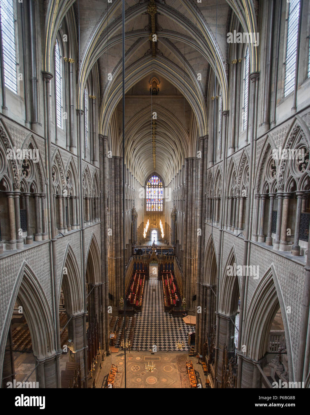Les galeries du Jubilé de diamant de la Reine, un nouveau musée à l'abbaye de Westminster. Situé dans la cité médiévale, triforium cachés de la vue pour plus de 700 ans, les galeries racontent l'histoire de l'abbaye, 1 000 ans d'histoire. Le musée est accessible depuis la nouvelle tour de Weston, le premier ajout à l'abbaye depuis 1745, conçu par Ptolémée, Doyen de l'abbaye au 19ème arpenteur du tissu. Avec : Atmosphère, voir Où : London, England, United Kingdom Quand : 29 mai 2018 Credit : Wheatley/WENN Banque D'Images