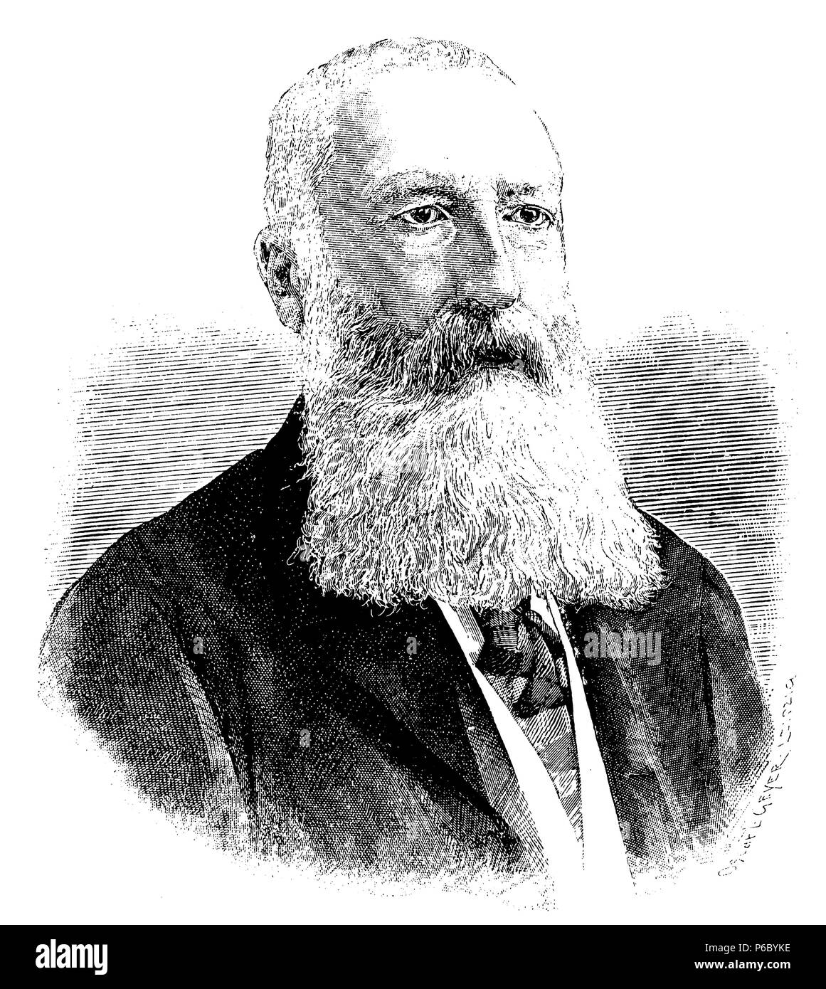 Leopold Rott Leopold ii Banque d'images noir et blanc - Alamy