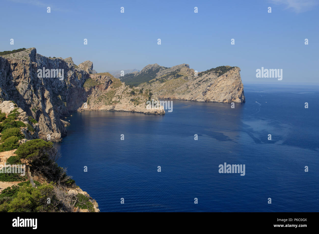 Mallorca, Formentor, vue du phare, Serra de Tramuntana, Espagne Europe Banque D'Images