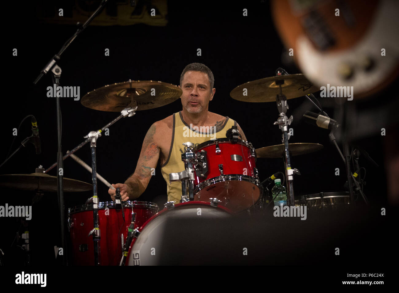 Segrate (MI), le 28 juin. NOFX effectue @ Circolo Magnolia. Punk au festival Drublic © Davide Merli / Alamy Live News Banque D'Images