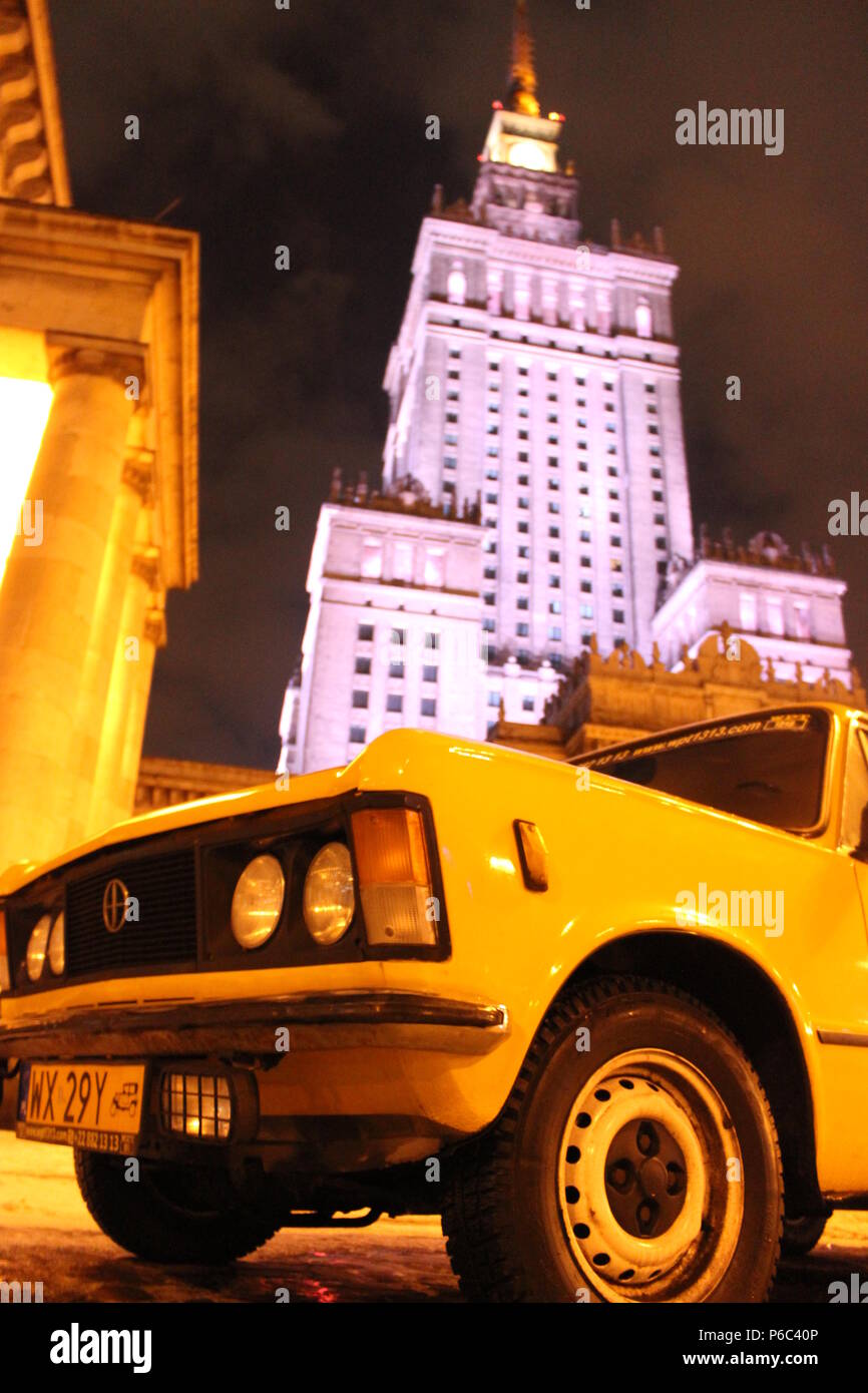 Taxi Parking Banque D'Images