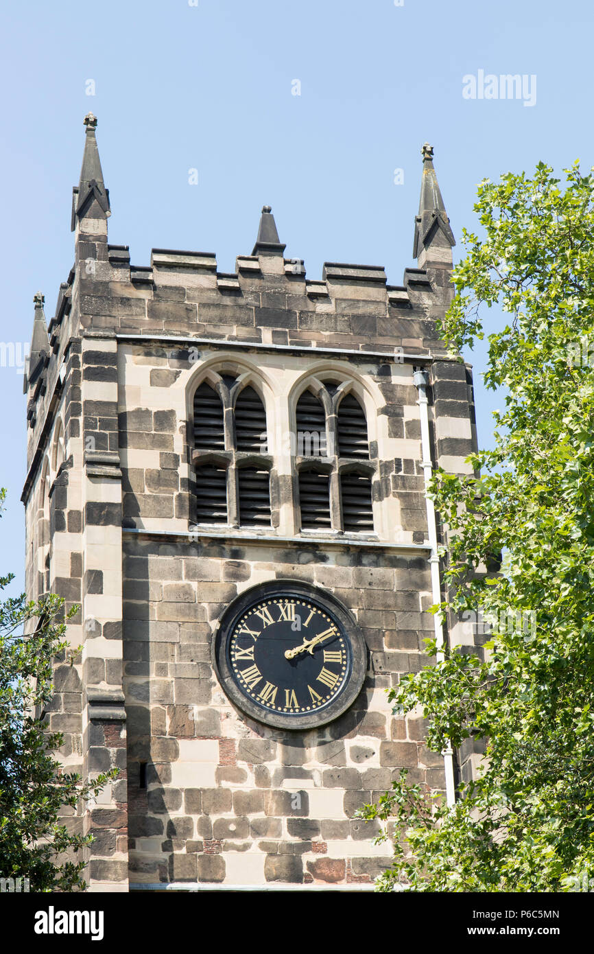 St Werburgh's Church Tower, Derby Banque D'Images