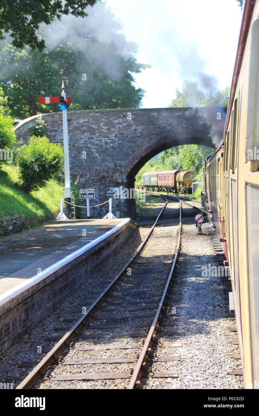 Chemin de fer touristique de LLangollen Wales Banque D'Images