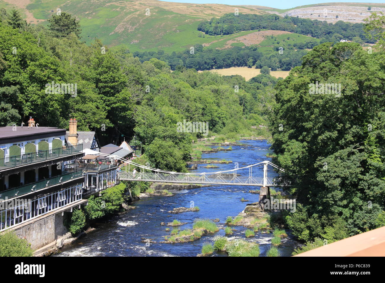 Chemin de fer touristique de LLangollen Wales Banque D'Images