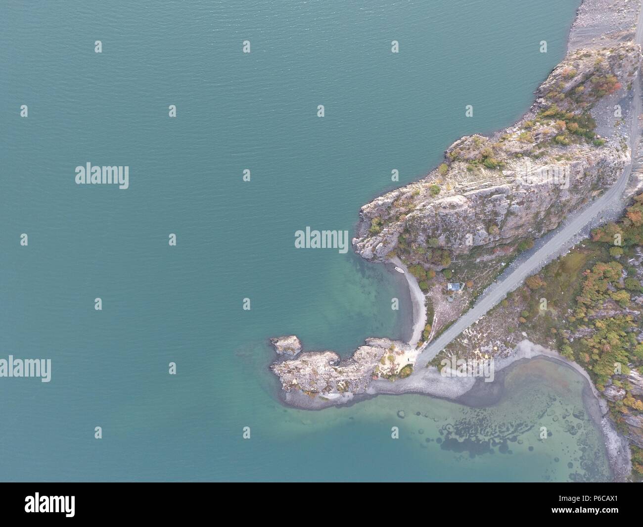 Lago Christie villa ohigigins Banque D'Images