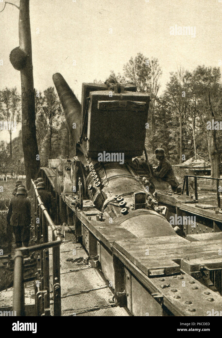 La première guerre mondiale, 38 cm SK L/45, Max, des armes à feu de fer ww1, la première guerre mondiale, la première guerre mondiale Banque D'Images