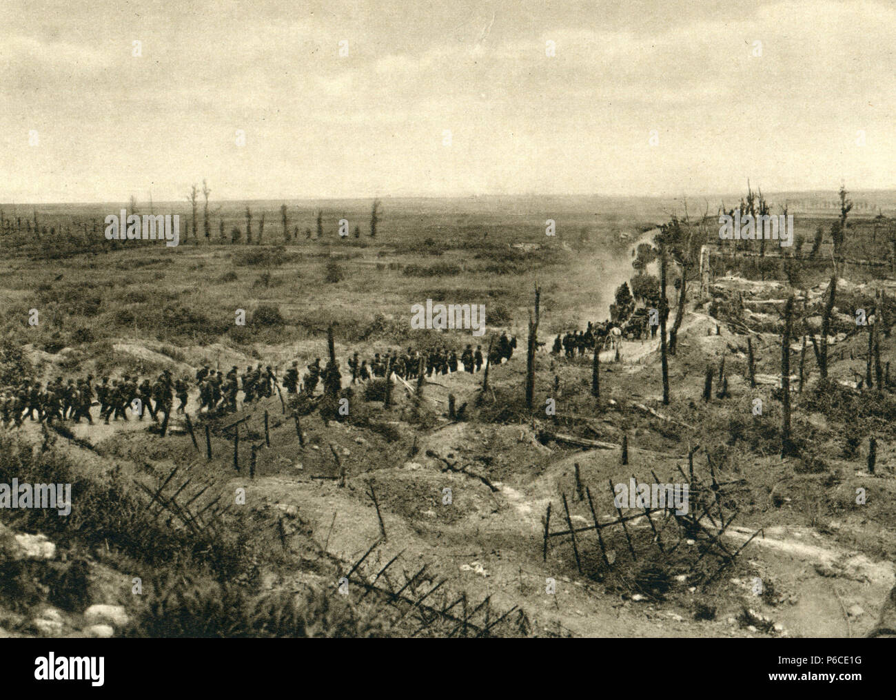 Front de l'ouest, de l'infanterie, la guerre de Manœuvre, ww1, la première guerre mondiale, la première guerre mondiale Banque D'Images