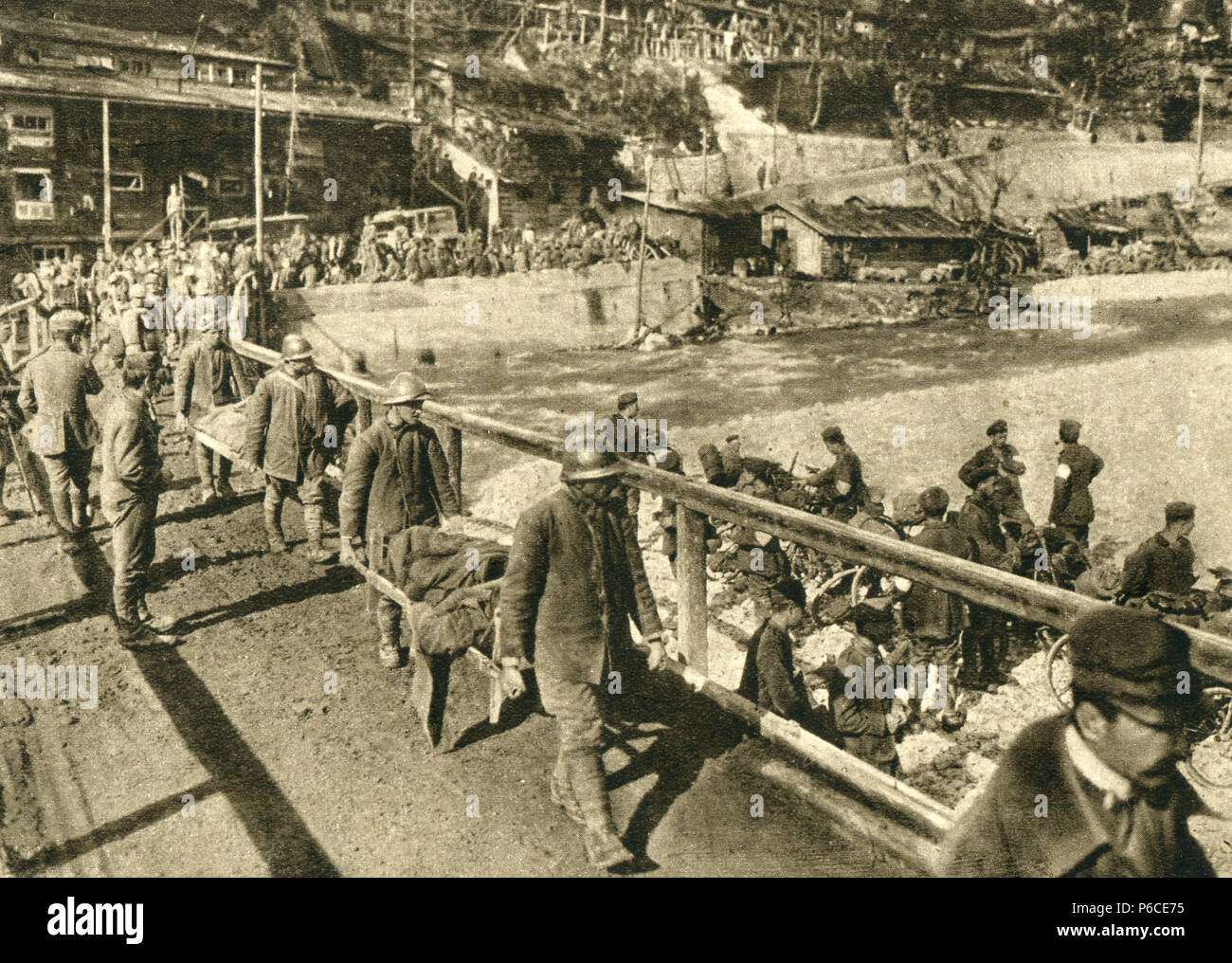 Tolmin, front de l'Est, les soldats italiens, ww1, la première guerre mondiale, la première guerre mondiale Banque D'Images