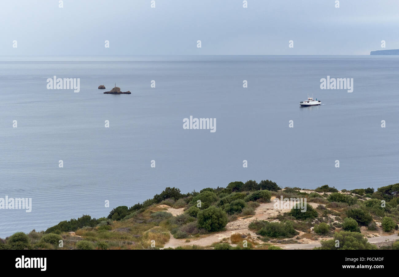 Bon Mer Méditerranée. L'île d'Ibiza. Îles Baléares. Espagne Banque D'Images