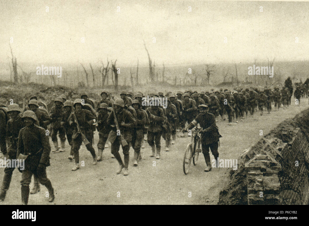 La première guerre mondiale, l'armée allemande, mars, ww1, la première guerre mondiale, la première guerre mondiale Banque D'Images