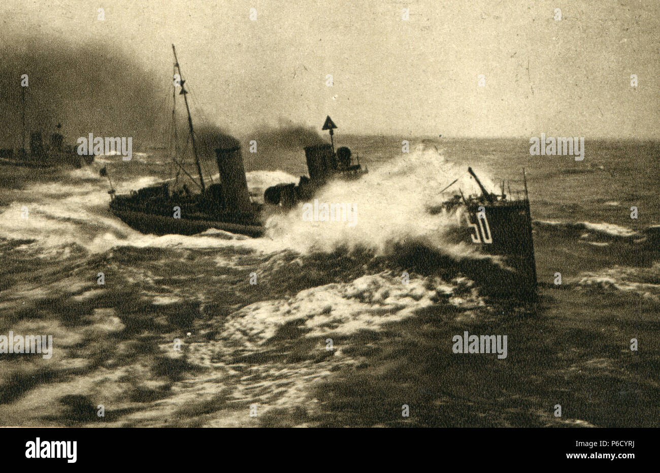 La première guerre mondiale, bataille du Jutland, la flottille, ww1, la première guerre mondiale, la première guerre mondiale Banque D'Images