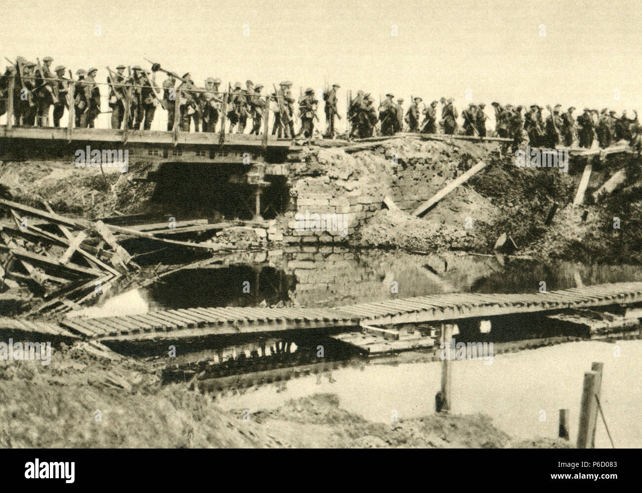 La première guerre mondiale, l'infanterie, les soldats britanniques, ww1, la première guerre mondiale, la première guerre mondiale Banque D'Images