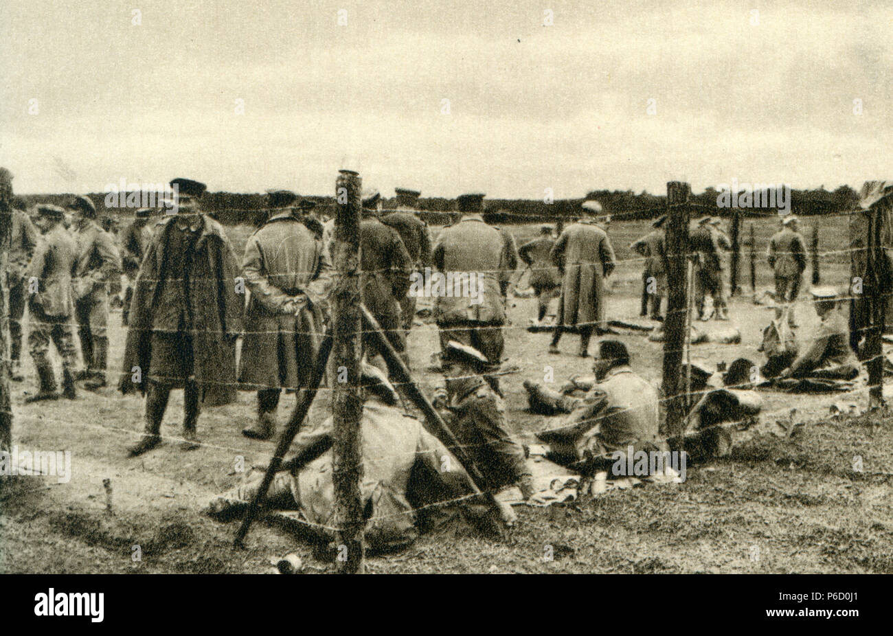 La première guerre mondiale, les soldats allemands, prisonniers de guerre, la première guerre mondiale, la première guerre mondiale, la première guerre mondiale Banque D'Images