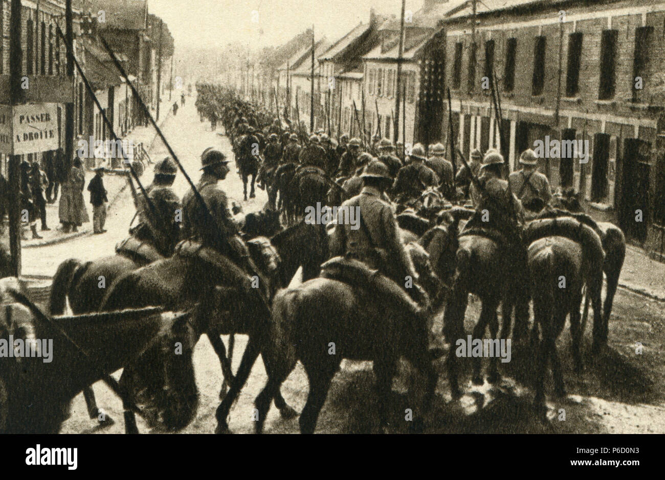 Cavalerie, cheval militaire, ww1, la première guerre mondiale, la première guerre mondiale Banque D'Images