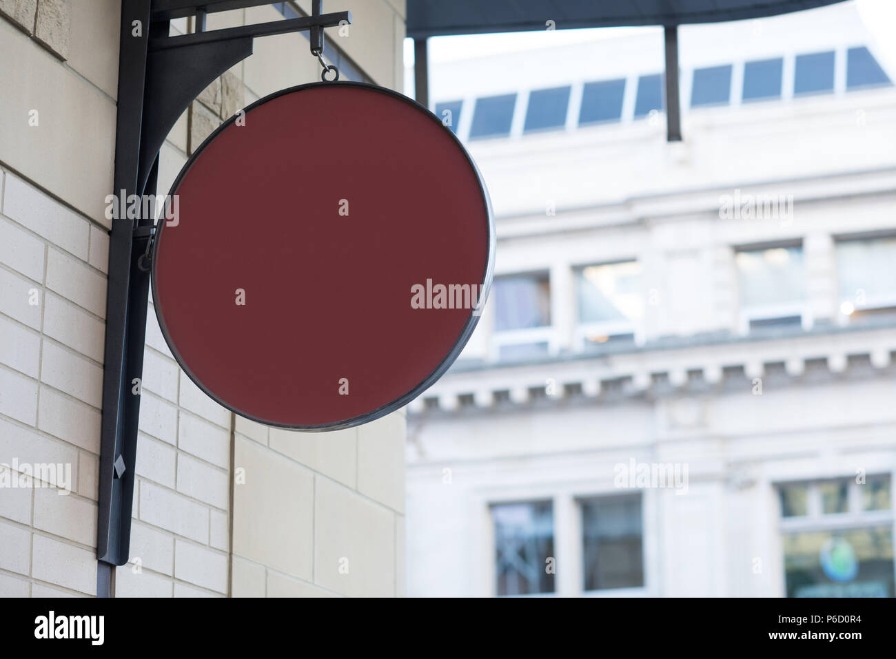 Annonces vide près de street Banque D'Images