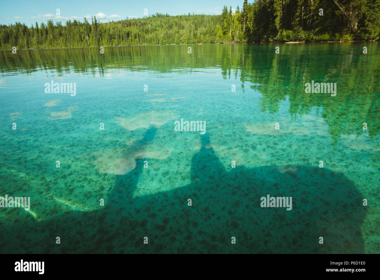 Une journée ensoleillée sur le lac Banque D'Images