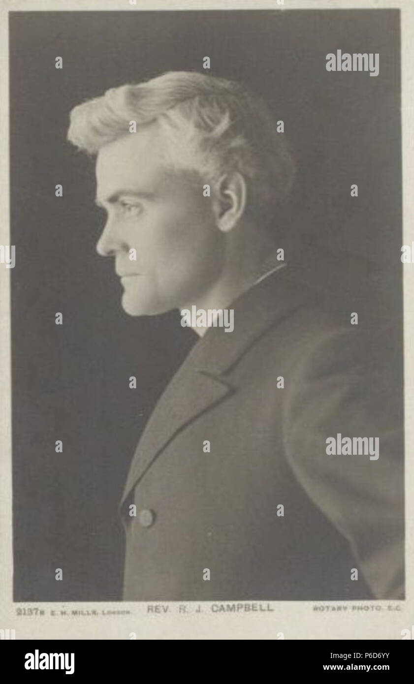 Anglais : Carte postale de Reginald John Campbell . 190371 R-j-campbell-rotary-1903 Banque D'Images
