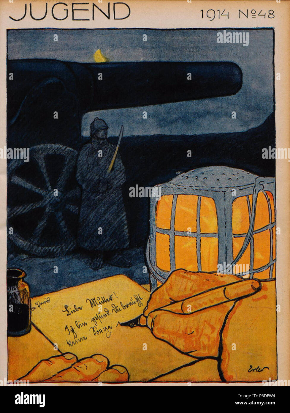 49 Fritz Erler - Liebe Mutter. Ich bin gesund..., 1914 Banque D'Images