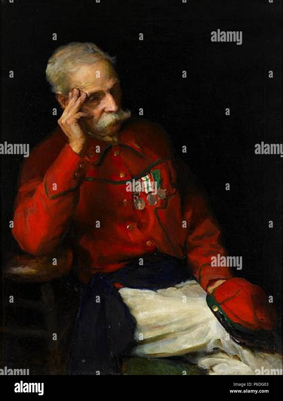 Portrait de Giuseppe Garibaldi, peint par Marion Boyd Allen. Huile sur toile, 41 x 31 in. Date inconnue 49 Garibaldi, par Marion Boyd Allen Banque D'Images