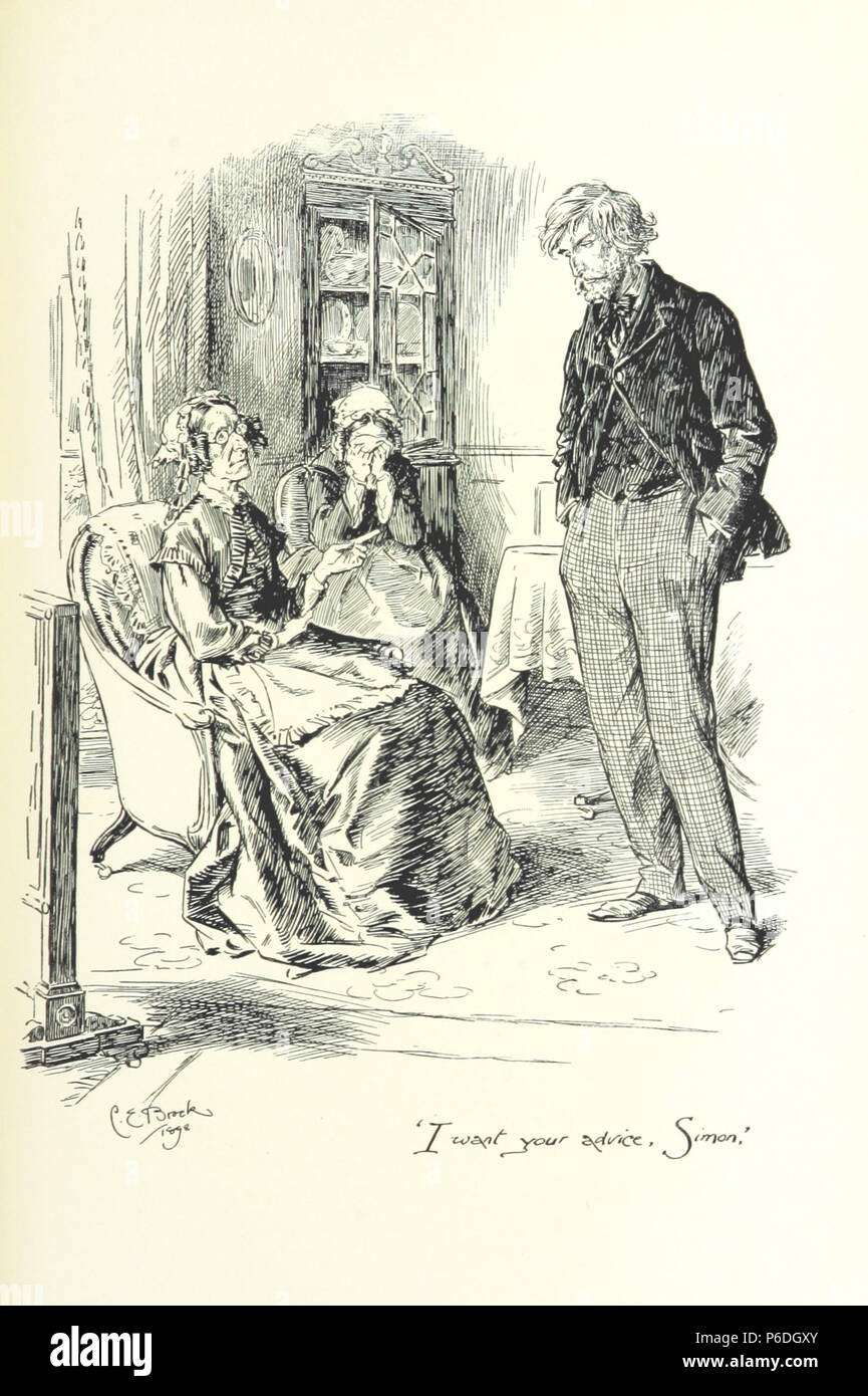 . Je veux vos conseils, Simon . "Les Œuvres de G. J. Whyte-Melville. Sous la direction de Sir H. Maxwell. [Avec des illustrations de J. B. Partridge, Hugh Thomson, et d'autres.]' . 189854 Je veux vos conseils, Simon Banque D'Images