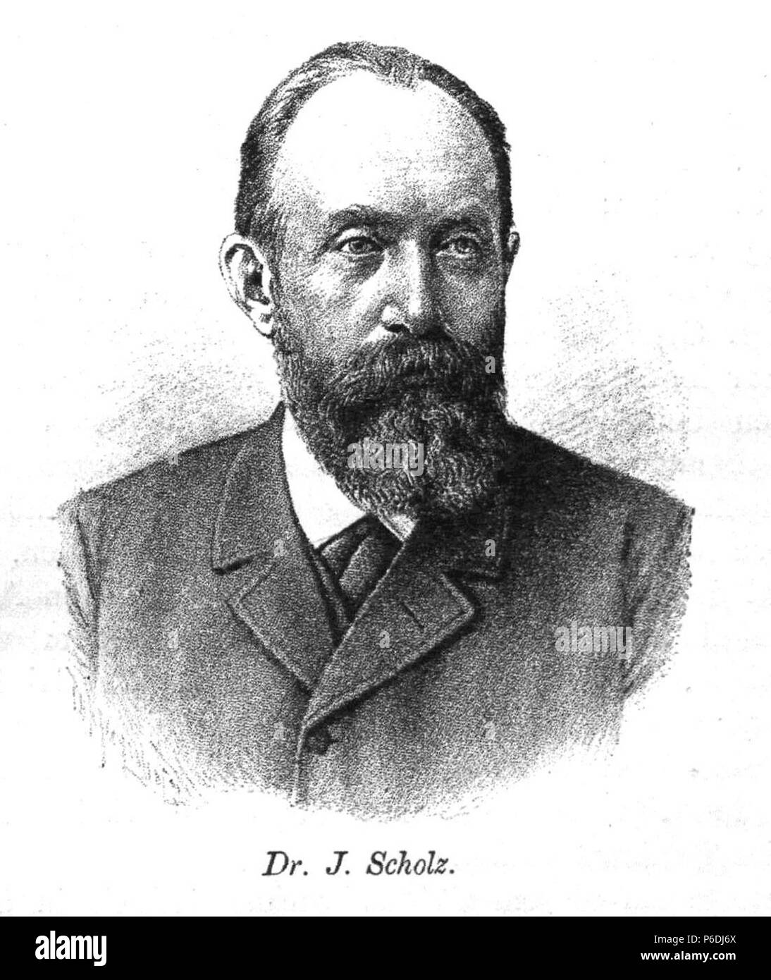 Le Dr Julius Scholz aus Zeitschrift des Deutschen und Oesterreichischen Alpenvereins 1894 Band 25 . 1894 58 Julius Scholz DAV Berlin Banque D'Images