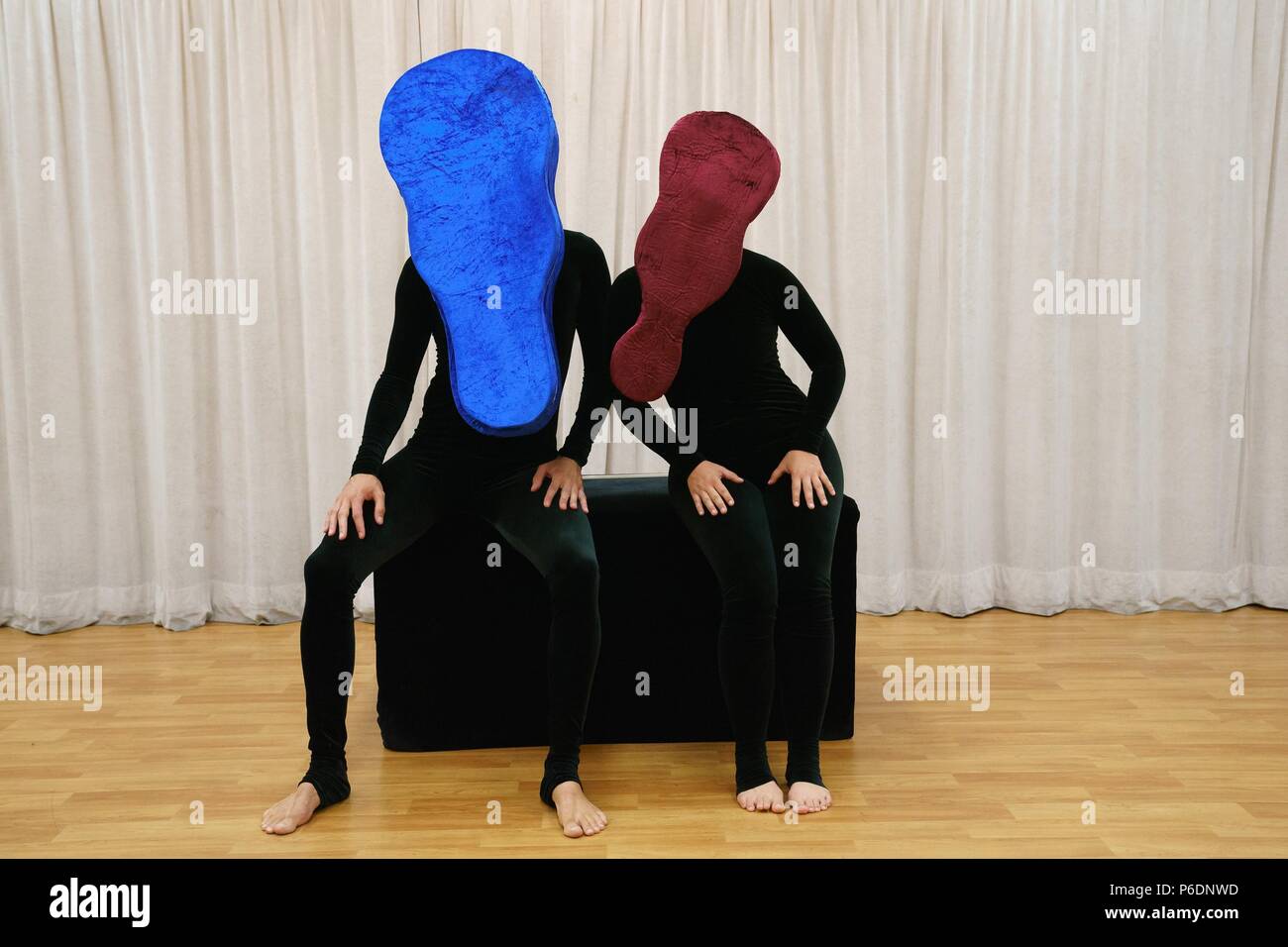 New York, NY, USA. 29 Juin, 2018. Exprimés en présence de Mummenschanz MUMMENSCHANZ pour debut nouveau spectacle 'toi et moi', Pearl Studios, New York, NY Le 29 juin 2018. Crédit : Jason Smith/Everett Collection/Alamy Live News Banque D'Images