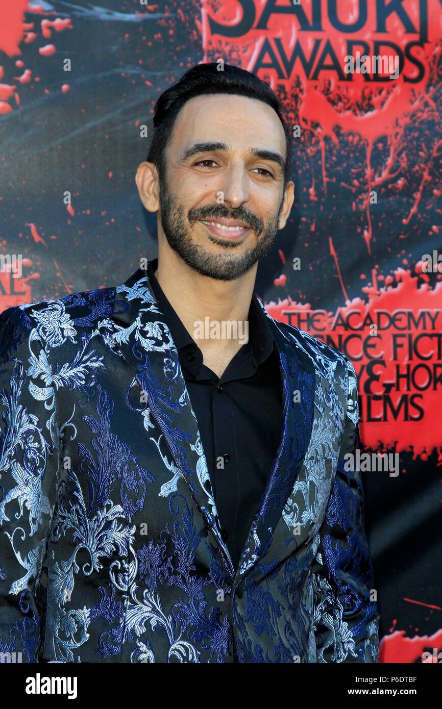 Burbank, CA. 27 Juin, 2018. Amir Arison aux arrivées d'Academy of Science Fiction, fantastique et horreur Films 44ème Récompenses de Saturne, Burbank, CA, 27 juin 2018. Credit : Priscilla Grant/Everett Collection/Alamy Live News Banque D'Images