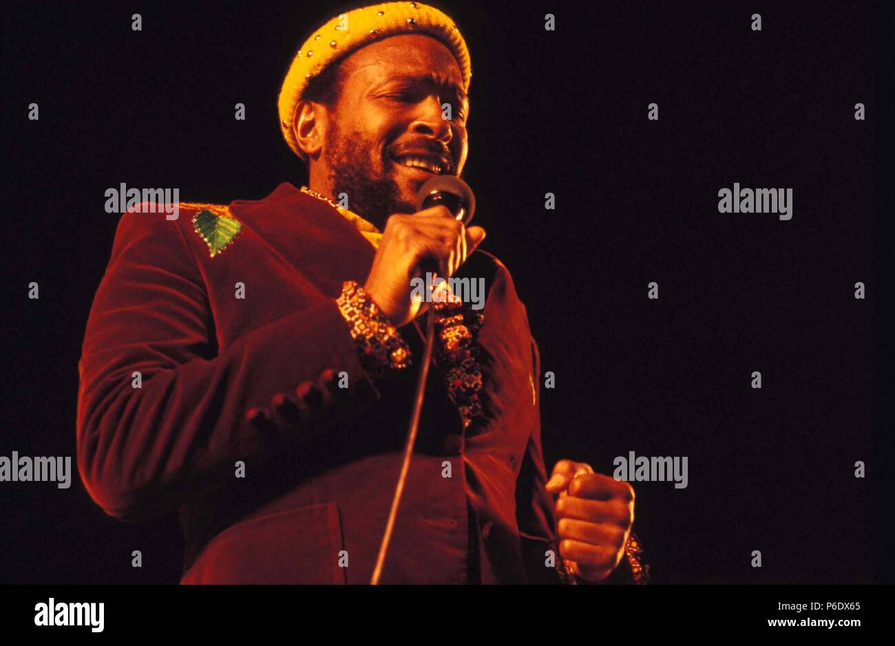 1984 - New York - chanteur de soul Marvin Gaye.1984. Globe Crédit : Photos/ZUMAPRESS.com/Alamy Live News Banque D'Images